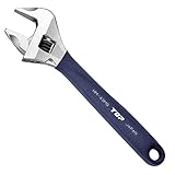 トップ (TOP) ガタ無しモンキレンチ ワークワイド 口開き0~43㎜ グリップ色 ネイビー モンキーレンチ HM-43MGNB 燕三条 日本製