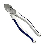 ビクター 偏芯VA線ニッパ 薄刃 (エラストマーカバー付) 372HG-175 偏芯テコの原理と刃部鏡面仕上げで切れ味抜群