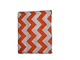 Chevron Cradle Sheet - Color: Orange, Size: 18 x 36 by BabyDoll Bedding