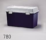 蓋付き/ふた付き 、収納ボックス ベランダや軒下の、多目的収納、最適 使える 密閉バックルストッカー ダークブルー 5点セット