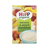 Hipp Organic Banana & Peach Breakfast 4mth+ (230g) ヒップ有機バナナと桃の朝食4Mth + （ 230グラム）