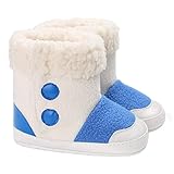Domybest【冬を懐に抱えて~】秋冬 綿の靴 子供用ファーストシューズ 幼児スノーブーツ キャンディーの色 誕生日 プレゼント 出産お祝い 写真小道具 柔らか 暖かく保つ 滑り止め 2色