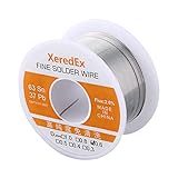 Saikogoods XeredEx 0.6mm 2％フラックススズ鉛ロジンロールコアシルバーはんだワイヤー溶接はんだ付け修理ツールリール溶融キット63％Sn