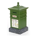 クリエイティブメールボックスの保存のCute Piggy Bank Money Coin Bank正方形グリーン