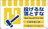 グリーンクロス 4ヶ国語入りタンカン標識ワイド 投げるな落とすな NTW4L-11