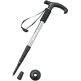 キャプテンスタッグ(CAPTAIN STAG) 登山 トレッキングステッキ Tグリップ コンパクト4段スライド式 【軽量220g / 最小445mm / アルミニウム合金】 FEEL BOSCO