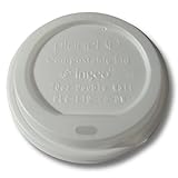 Planet + 100% Compostable PLA Hot Cup Lid Fits 20 oz Double Wall Hot Cups 600-Count Case [並行輸入品]