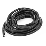 uxcell シリコンワイヤーケーブル 12AWG シリコン樹脂 錫メッキ銅 ブラック 産業機器 電気ワイヤー 1個入り