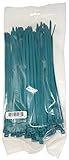 Cambridge 100 pcs- 8" 50 Lbs Tensile Strength, Standard Duty Nylon Cable Ties, Green CONTRACTOR PACK