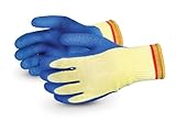 Superior S10KLX Powergrab Kevlar String Knit Glove with Latex Coated Palm, Work, Cut Resistant, 10 G