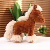 ウマ 馬 ぬいぐるみ 縫いぐるみ プレゼント ぬいぐるみ ぬいぐるみ 手触りふわふわ 動物ぬいぐるみ 抱き枕 アニマルズ 添い寝枕 萌えグッズ ダークブラウン 飾り 持ちやすい 抱きまくら 30cm やわらか 可愛い