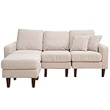 山善(YAMAZEN) ポケットコイルクッション カウチソファ(分割式) FOC-165 ベージュ(BE)