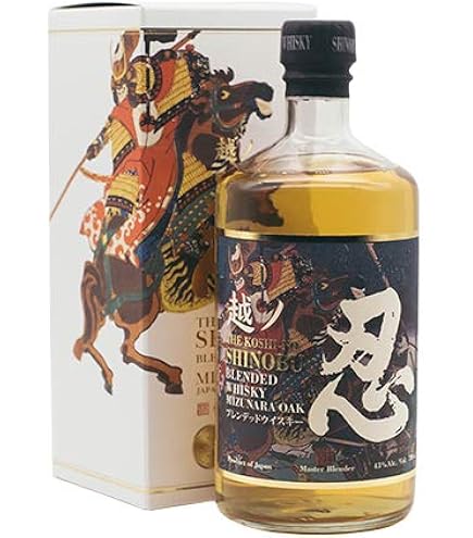 Amazon.co.jp: 越ノ忍 ブレンデッドウイスキー 箱付き 43度 700ml