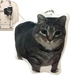[Hcipw] oiia猫のぬいぐるみキーチェーン、ぬいぐるみ猫のミームキーチェーン、面白い回転猫のキーチェーン声付きペンダント、ぬいぐるみ猫Ka-waiiかわいいキーチェーン、子供と大人向け