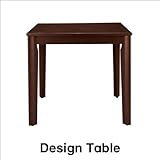 カントリー調デザインのダイニングテーブル ブラウン 幅75