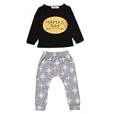 ベビー　新生児　男の子　長袖　子供服　コットン　Tシャツ　ズボン　衣装　2点セット　上下セット　秋冬向き　全4サイズ - 100