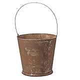 パセオコレクション ブリキバケツプランター Lサイズ 34-02L-BR