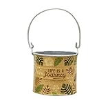 GREENHOUSE サマーブリキ缶ポット ラウンド S モンステラ 3831-F