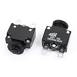 XDiscount 安全ブレーカ　回路遮断器　AC 125V/250V　10A　NC　手リセットボタン　過負荷防止装置　2個入り
