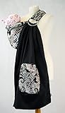 Palm and Pond Adjustable Ring Sling Baby Carrier - Black Paisley by Palm&Pond
