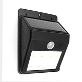 YKLWORLD ソーラーLEDライト ソーラー充電 光感センサー 人感センサー 感知タイプ 夜間自動点灯 防水耐久 高輝度 壁掛け 設置簡単 省エネ 屋外照明 表玄関 庭 ガーデン パーク 遊び場 