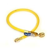 Yellow Jacket 29003 Plus II 1/4 Hose with Compact Ball Valve, 36, Yellow by Yellow Jacket