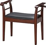 不二貿易 サポート チェア フック 付 ダーク ブラウン ブラック 10585