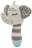Finn + EmmaベビーMini Rattle、100 %オーガニック、環境に優しい、倫理的、持続可能性、安全Newbornsまたは幼児のため、Kellan The Elephant