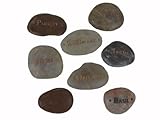 Bosmere H276 Garden Herb Markers/Label, 8-Stone Engraved with Common Herbs [並行輸入品]