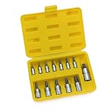 XtremepowerUSメトリックMM pro-gradeトルクススタービットソケット、13-piece
