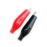HiLetgo 20pcs 小形サイズ ワニ口クリップ パワークリップ テストクリップ 黒10+赤10 [並行輸入品]