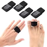 [suntway] 足指サポーター 足指固定 足指パッドｘ4枚入り 手足兼用ｘ（マジックテープ サイズ調整 簡単 固定） (S, ベージュ)