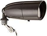 RAB Lighting LFP16A Sleek Floodlight, PAR16 Type, Aluminum, 60W Power, 650 Lumens, 120V, Bronze Colo