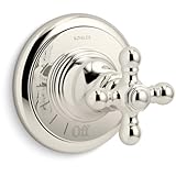 Kohler k-t72771 – 3アーティファクトボリュームコントロールバルブトリムwithクロスハンドル、 K-T72771-3-SN