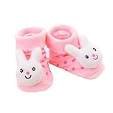 3組 ノンスリップ新生児の男の子の女の子幼児の靴下暖かいノンスキッドのストッキング赤ちゃんの誕生日のギフト6-12ヶ月の赤ちゃん-A01