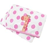 Garaniamals　ガラニマル Baby Blanket　ベビー毛布　(76CM ×101.8CM)♪とてもふかふかキリンさん♪ [並行輸入品]