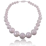 Ocean Pearl Baby Teething Necklace-Made With 100% Food Grade Silicone Teething Beads. Chewable Jewel