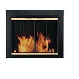 Pleasant Hearth ar-1020 Arrington暖炉ガラスドア、ブラック M AR-1021 1