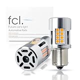 fcl.(エフシーエル) ウインカー led バルブ s25 ピン角違い ハイルーメン 抵抗内蔵 車検対応 アンバー ハイフラ防止 小型