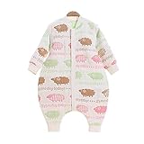 （ホララ）Horara 袖外せる 2way仕様 6重ガーゼ スリーパー ベビー 秋冬用 長袖 (L（85cm-105cm）, 綿羊柄)