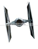 3インチImperial Galatic Empire Tie Fighter Ship Star Wars Classic Episode IV取り外し可能な壁デカールステッカーアートホームデコレー