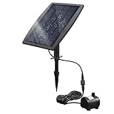 Anself ソーラーパネル 太陽噴水ウォーターポンプ 省エネ サイクル 9V2.5W水ポンプ 庭ガーデン風景噴水用