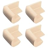 MochoHome 4Pcs Baby Table Edge Guard, Furniture Corner Safety Bumper, Beige by MochoHome