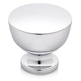 Polished Chrome Cabinet Knobs By Southern Hills - Pack of 5 - Round Cabinet Knobs Chrome - Kitchen C