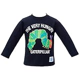 2017年 秋冬 はらぺこあおむし 天竺 デカプリント 長袖Ｔシャツ THE WORLD OF ERIC CARLE ブラック◇95cm