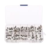 IPOTCH 0.2-20A　ヒューズ　ガラス管　100個入　クイック　5x20mm 　クリアボックス付　