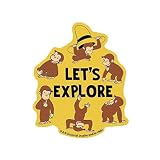 スモール・プラネット おさるのジョージ キャラクターステッカー ジョージ いっぱい [434656]