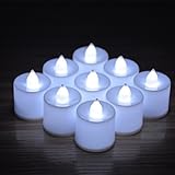 24pcs Battery Operated CandlesWinzik Flameless LED Tealight CandlesVotive StyleValentine's Day Roman