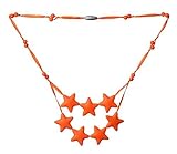 ComfyBaby Beads 'Falling Stars' Silicone Teething Necklace BPA Free - Goldfish Orange by ComfyBaby B