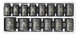 Sunex 2652 14 Piece 1/2-Inch Drive Standard Metric 6 Point Impact Socket Set by Sunex International 